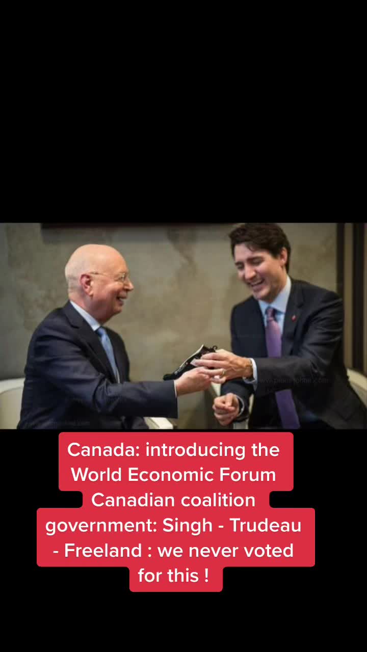 the World Economic Forum affiliation is stronger than your political party affiliation, when the hidden foreign affiliation is stronger than the national political party affiliation.#Canada #Toronto #Vancouver #Ottawa #Montreal #Alberta #newbrunswick #cdn