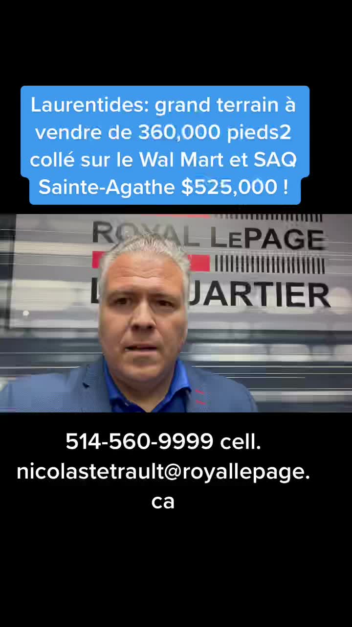 #Laurentides #nicolastetrault #immobilierqc #courtierimmobilier #courtierimmobiliermontreal #terrainavendre