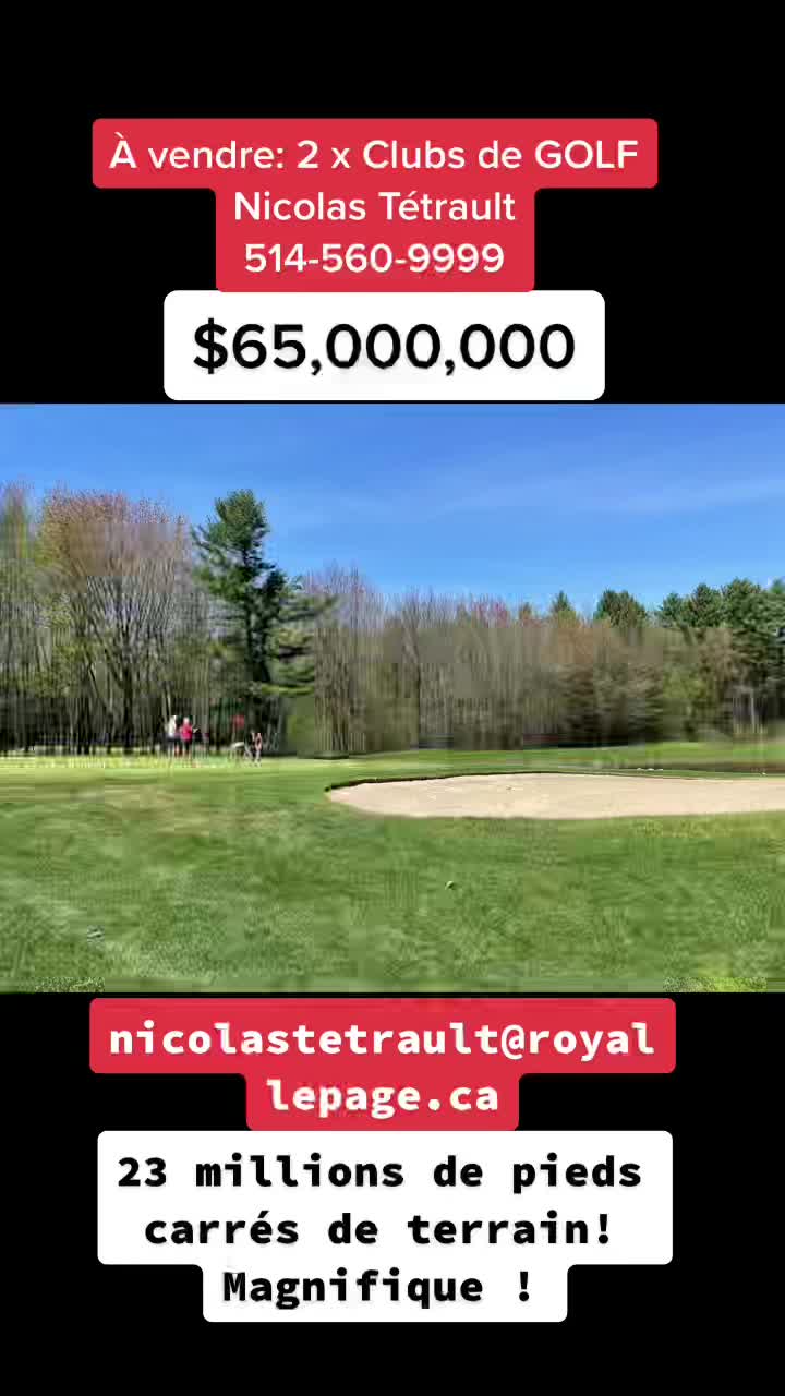 #nicolastetrault 514-560-9999 #golf #montréal #montreal #québec #quebec #canada #courtierimmobilier #courtierimmobiliermontreal #immobilier #investissement #realestate